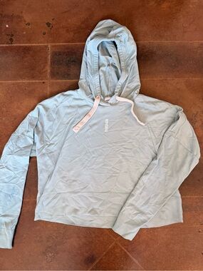 Gymshark Light Blue Womens Hoodie Sweatshirt
